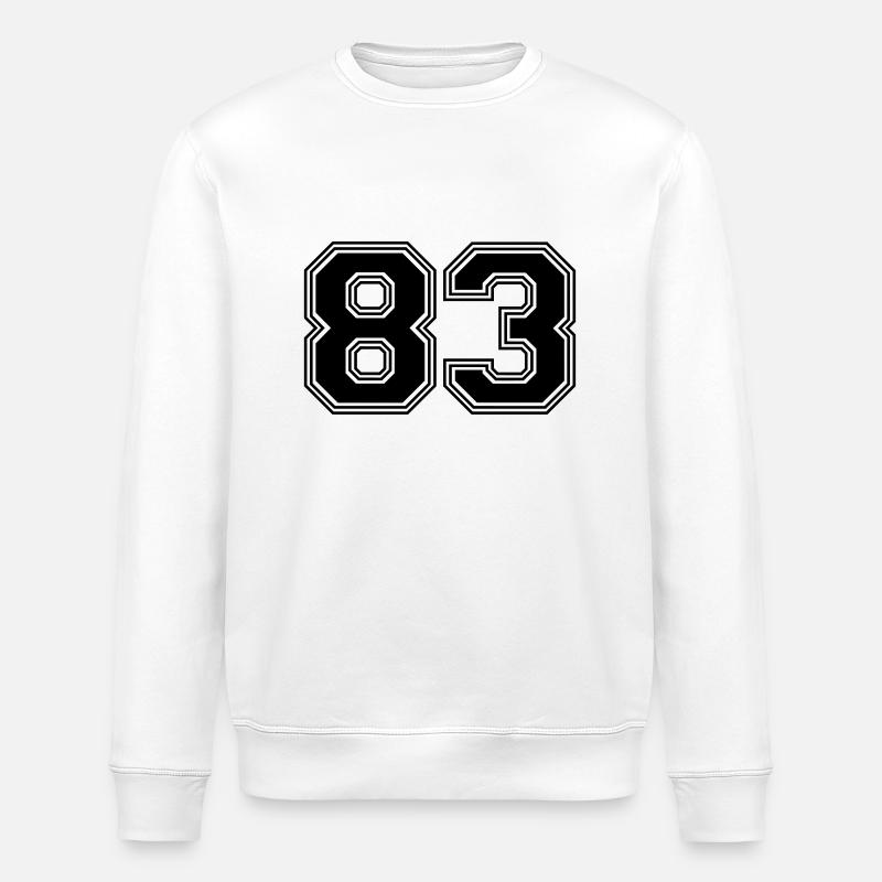 83_Nummer_83_(s31) - Stanley/Stella Unisex Bio-Sweatshirt ROLLER - Weiß