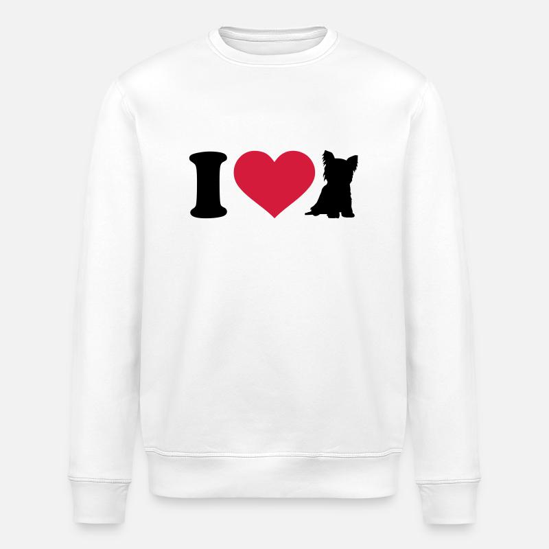 I love Yorkshire - Stanley/Stella ROLLER Unisex Organic Sweatshirt - white
