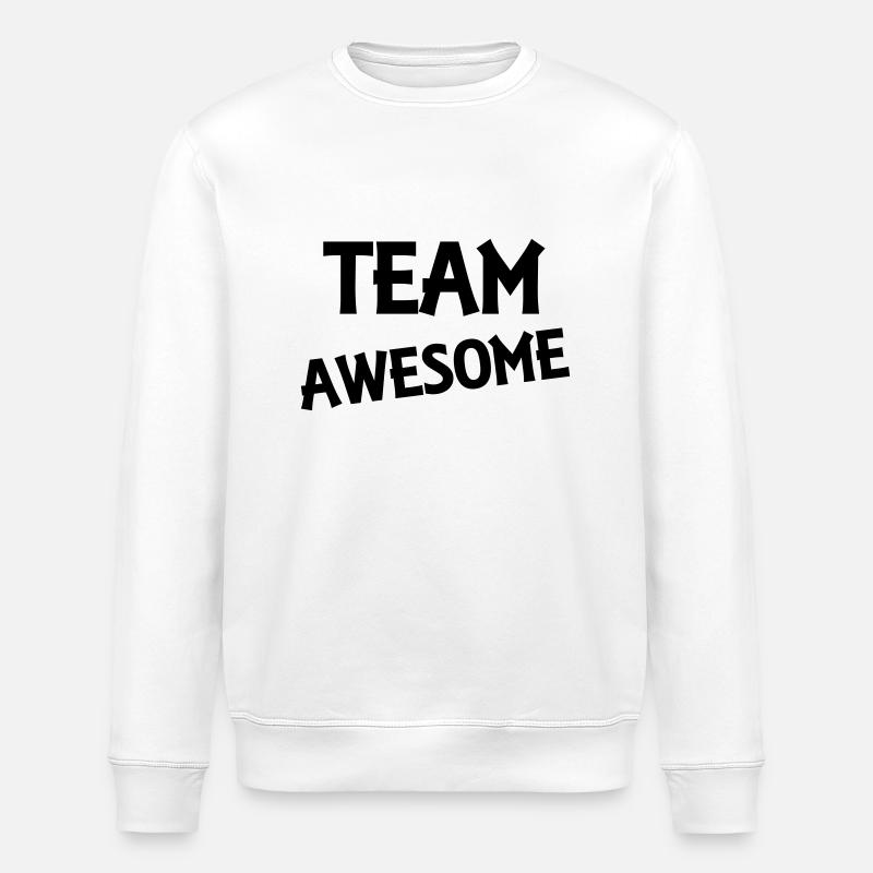 Team Awesome - Stanley/Stella Unisex Bio-Sweatshirt ROLLER - Weiß