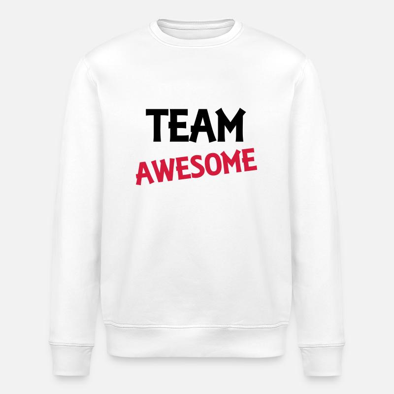 Team Awesome - Stanley/Stella Unisex Bio-Sweatshirt ROLLER - Weiß