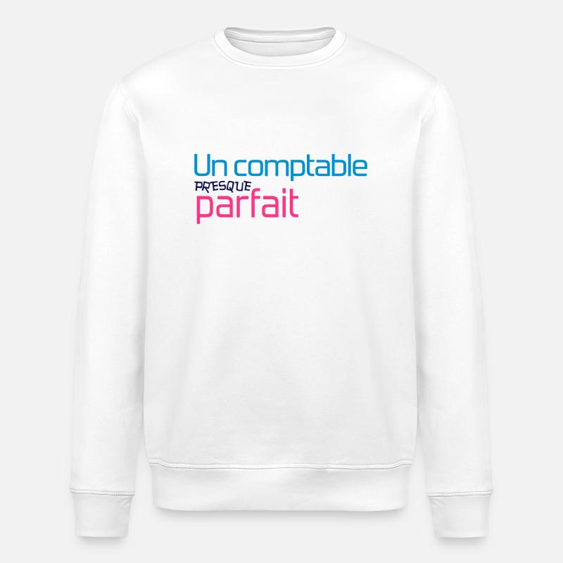 Comptable / Comptabilité / Argent / Finance / Euro - Stanley/Stella ROLLER Unisex Organic Sweatshirt - white