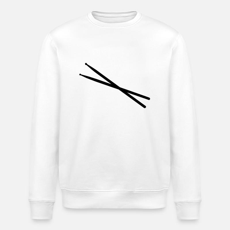 Drumsticks - Stanley/Stella Unisex Bio-Sweatshirt ROLLER - Weiß