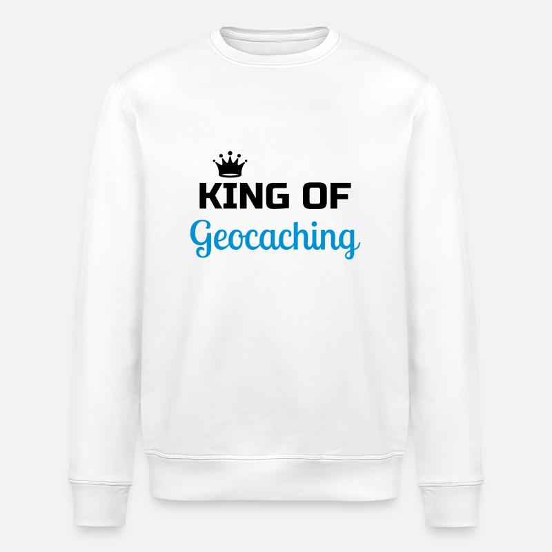 Geocaching / Geocacher / Boussole / Orientation - Sweat bio ROLLER Stanley/Stella Unisexe - blanc