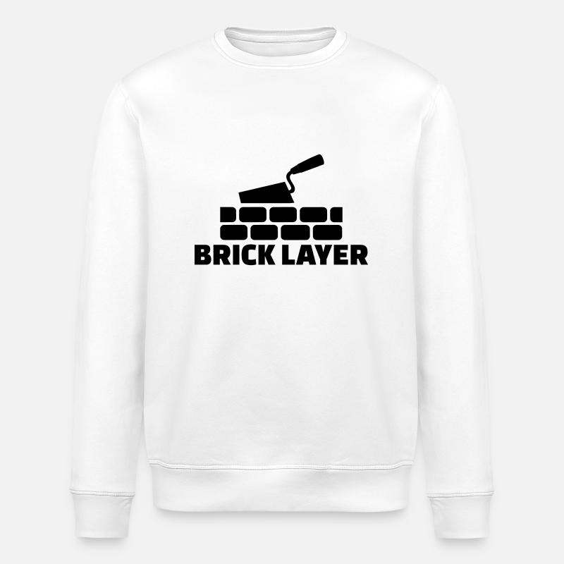 Maçon - Sweat bio ROLLER Stanley/Stella Unisexe - blanc