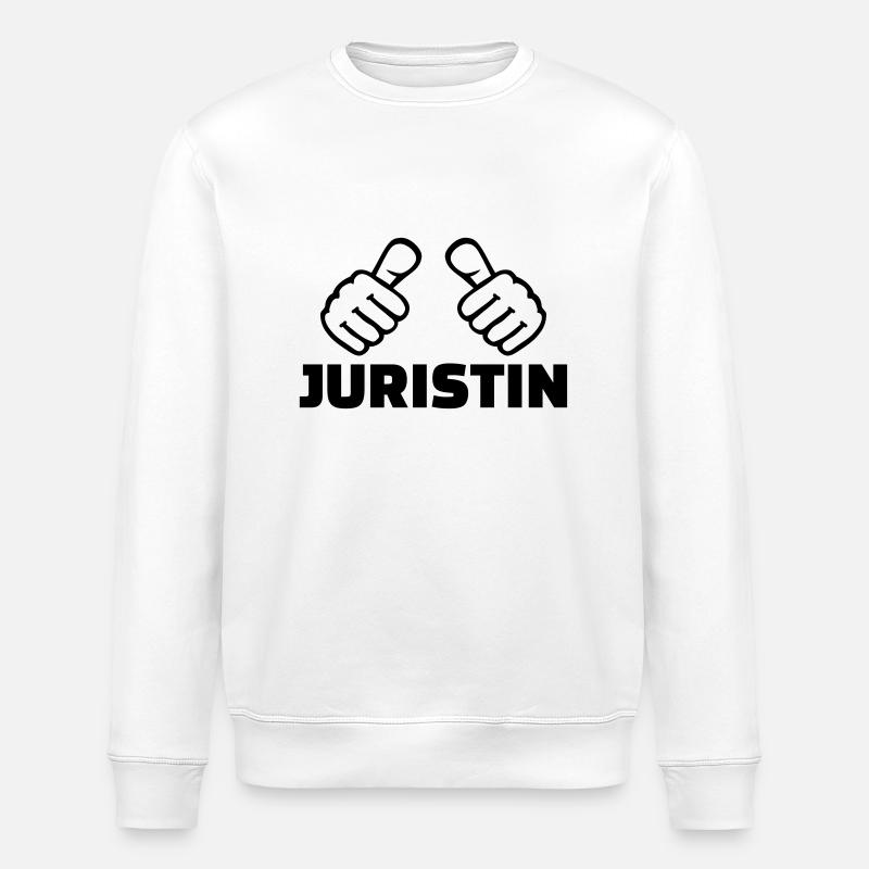 Juristin - Stanley/Stella Unisex Bio-Sweatshirt ROLLER - Weiß