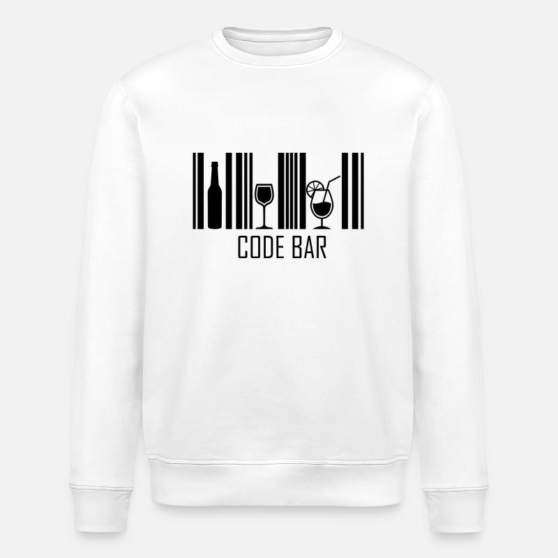 Code-Leiste - Stanley/Stella Unisex Bio-Sweatshirt ROLLER - Weiß