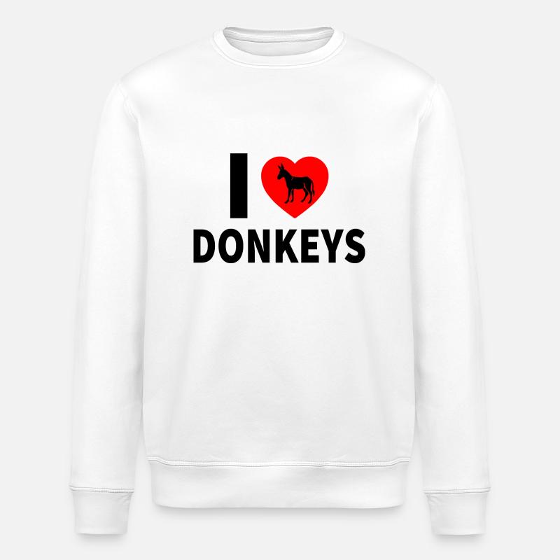 Âne - Sweat bio ROLLER Stanley/Stella Unisexe - blanc