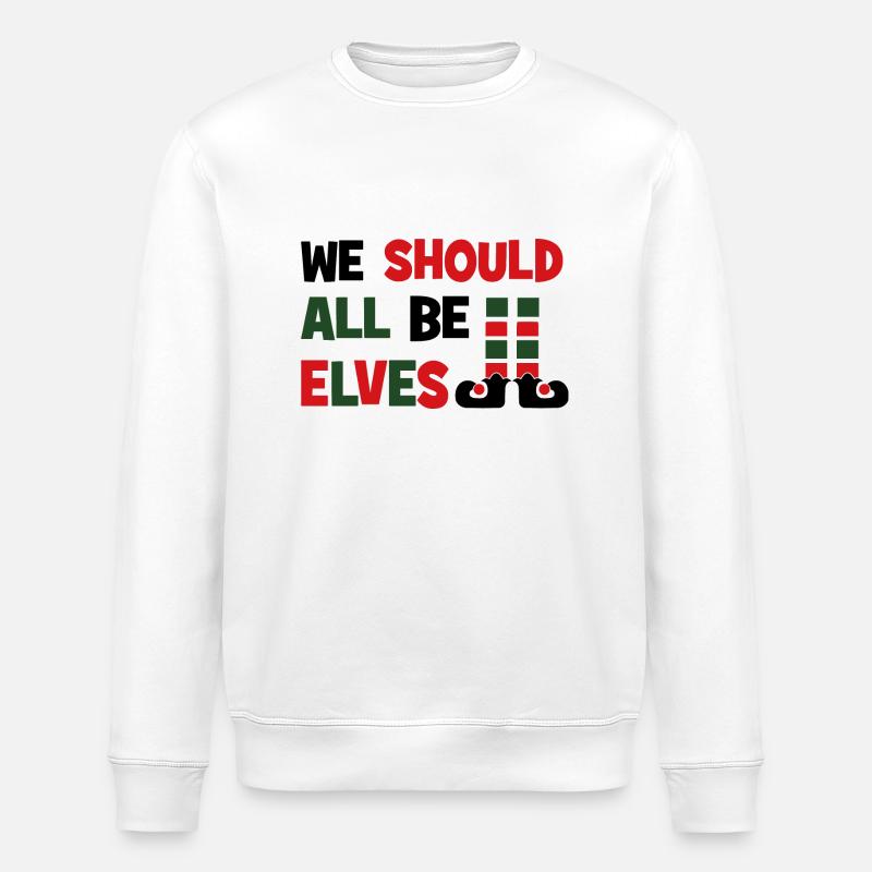 Elf - Stanley/Stella Unisex Bio-Sweatshirt ROLLER - Weiß