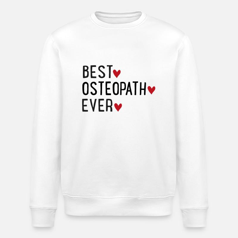 Bester Osteopath - Stanley/Stella Unisex Bio-Sweatshirt ROLLER - Weiß