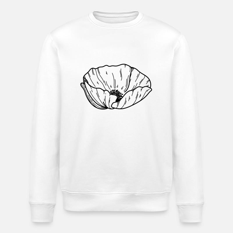 Mohn Blume - Stanley/Stella Unisex Bio-Sweatshirt ROLLER - Weiß