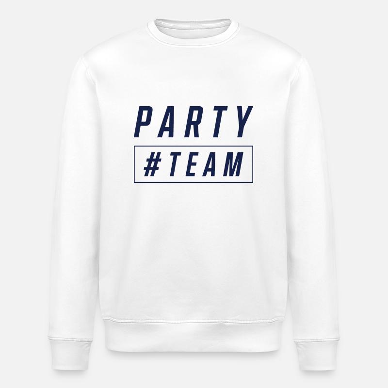 Party Team - Stanley/Stella Unisex Bio-Sweatshirt ROLLER - Weiß