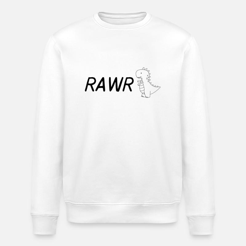 Dino Rawr - Sweat bio ROLLER Stanley/Stella Unisexe - blanc