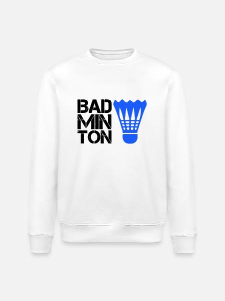 Badminton badminton - Stanley/Stella ROLLER Unisex Organic Sweatshirt - white