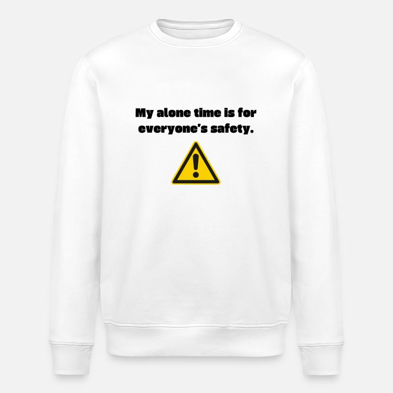 My alone time - Stanley/Stella Unisex Bio-Sweatshirt ROLLER - Weiß