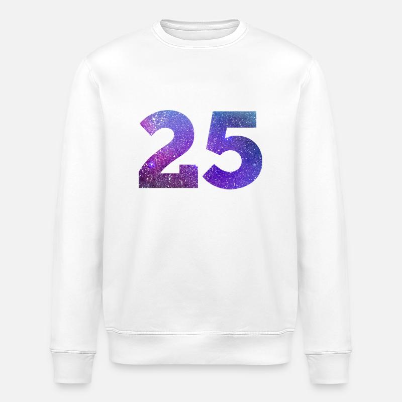 Galaxie Nummer 25 - Stanley/Stella Unisex Bio-Sweatshirt ROLLER - Weiß