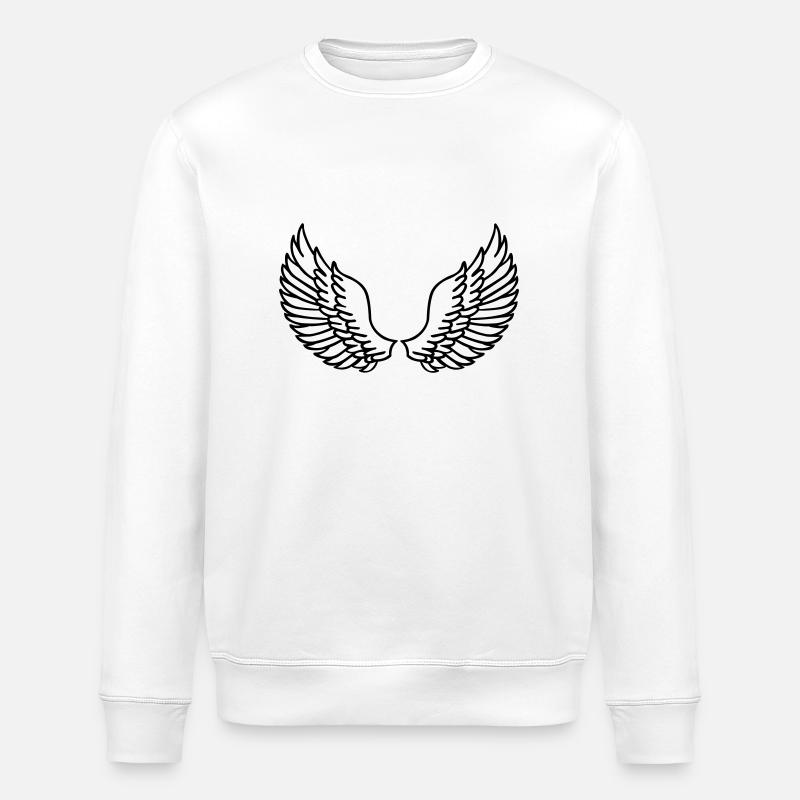 Les ailes - Sweat bio ROLLER Stanley/Stella Unisexe - blanc