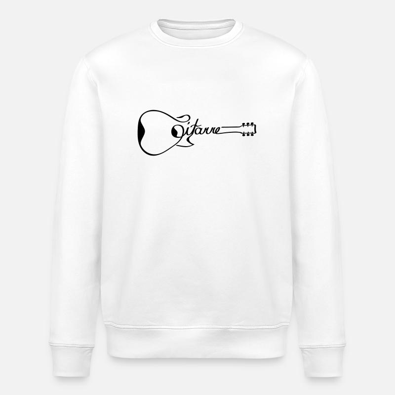 Guitar - Stanley/Stella ROLLER Unisex Organic Sweatshirt - white