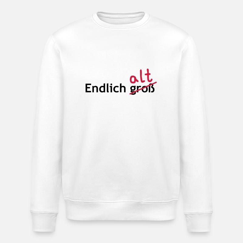 Endlich alt - Stanley/Stella Unisex Bio-Sweatshirt ROLLER - Weiß