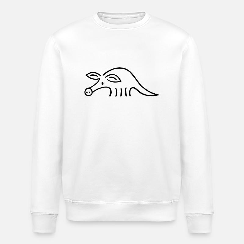 Aardvark - Stanley/Stella ROLLER Unisex Organic Sweatshirt - white