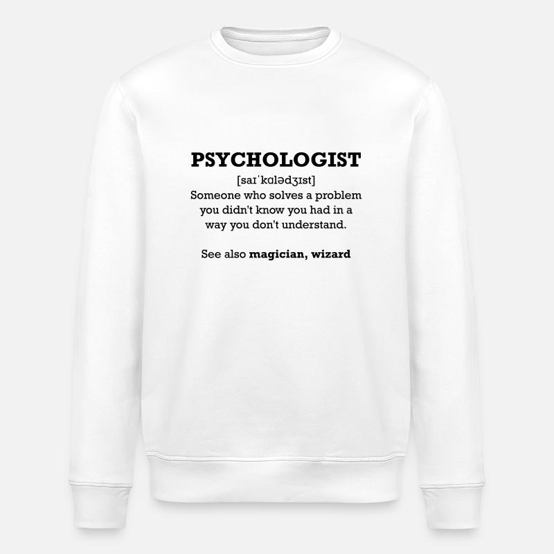 Psychologue - assistant - Sweat bio ROLLER Stanley/Stella Unisexe - blanc