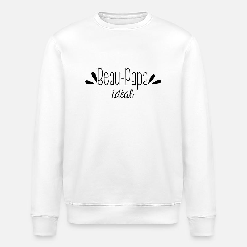 Beau papa idéal - Sweat bio ROLLER Stanley/Stella Unisexe - blanc