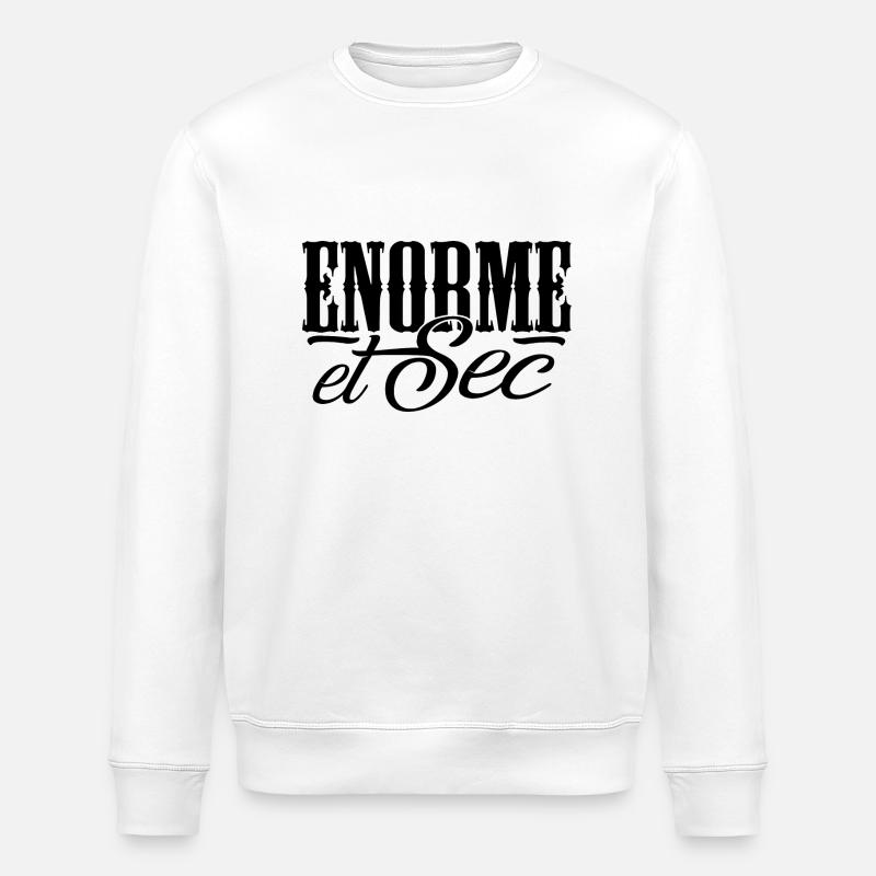 Enorme et sec - Sweat bio ROLLER Stanley/Stella Unisexe - blanc