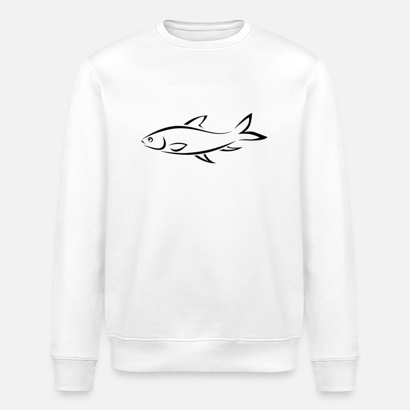 fish319 - Stanley/Stella Unisex Bio-Sweatshirt ROLLER - Weiß