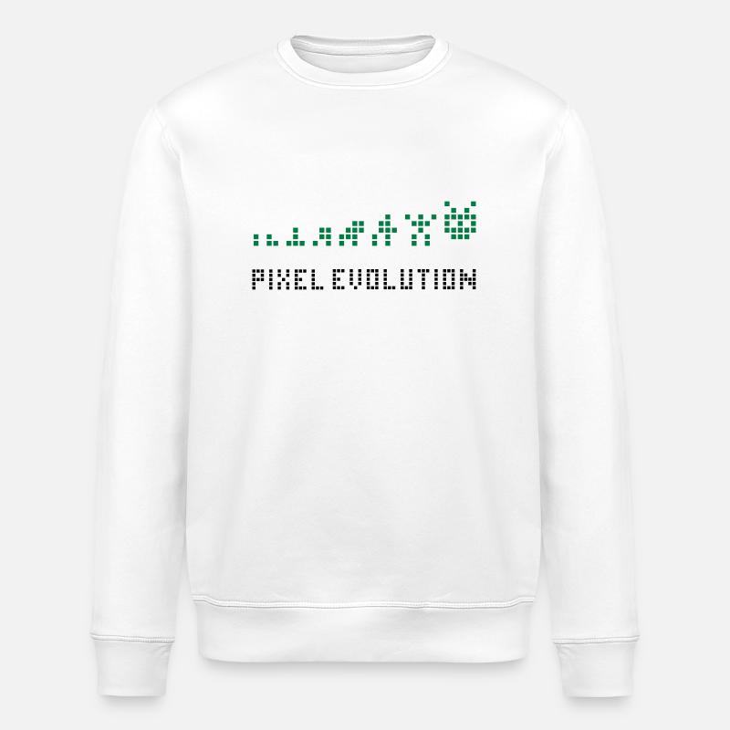 Pixel Evolution - Sweat bio ROLLER Stanley/Stella Unisexe - blanc