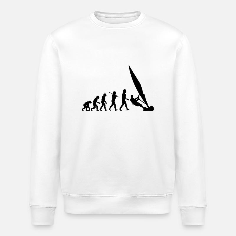 ws01 windsurf evolution - Stanley/Stella Unisex Bio-Sweatshirt ROLLER - Weiß