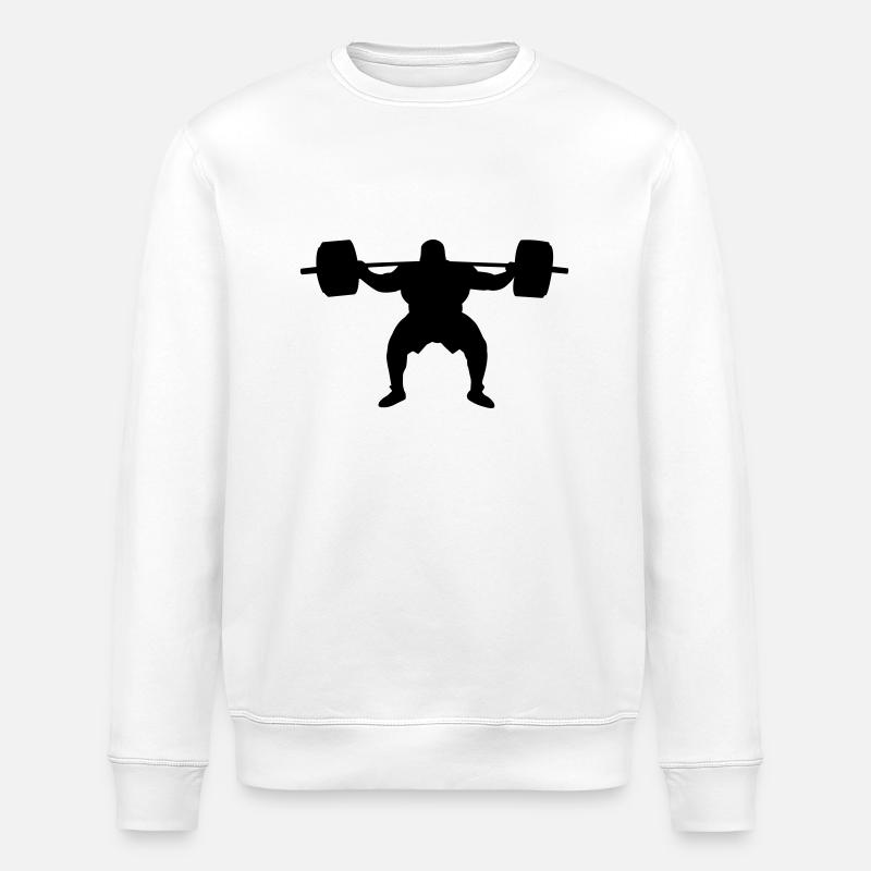 Squat - Stanley/Stella Unisex Bio-Sweatshirt ROLLER - Weiß