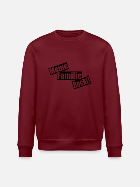 my family rocks - Stanley/Stella ROLLER Unisex Organic Sweatshirt - white