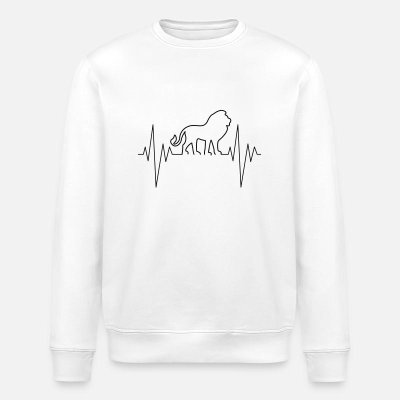 Pouls du Lion - Sweat bio ROLLER Stanley/Stella Unisexe - blanc