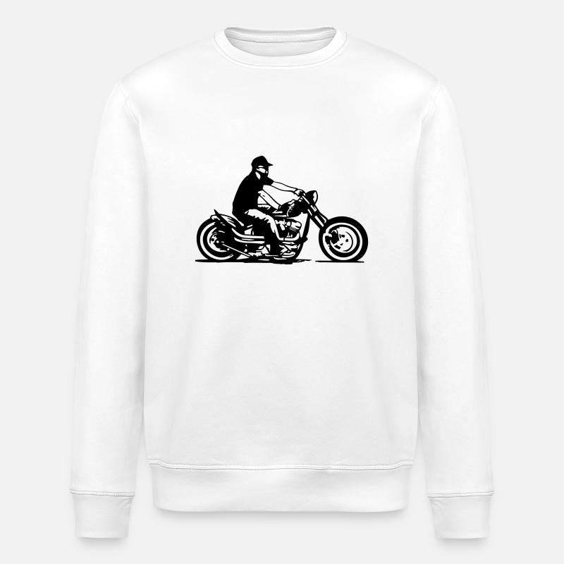cb36_bobber_ride uk - Stanley/Stella ROLLER Unisex Organic Sweatshirt - white