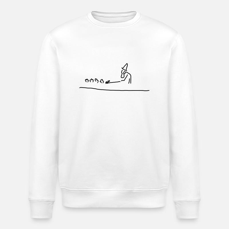 gärtner-zwerg - Stanley/Stella Unisex Bio-Sweatshirt ROLLER - Weiß