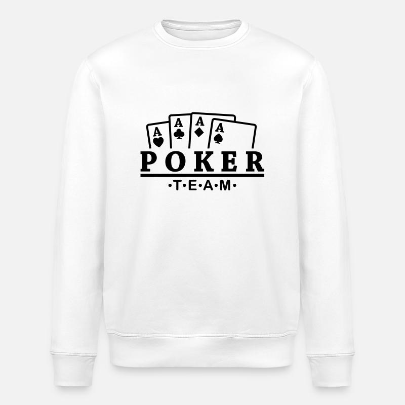 poker_team__f1 - Stanley/Stella Unisex Bio-Sweatshirt ROLLER - Weiß