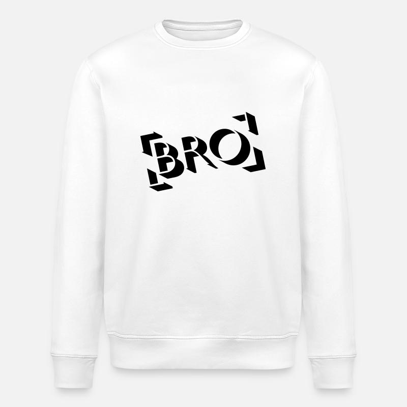 BRO Stamp - Stanley/Stella Unisex Bio-Sweatshirt ROLLER - Weiß