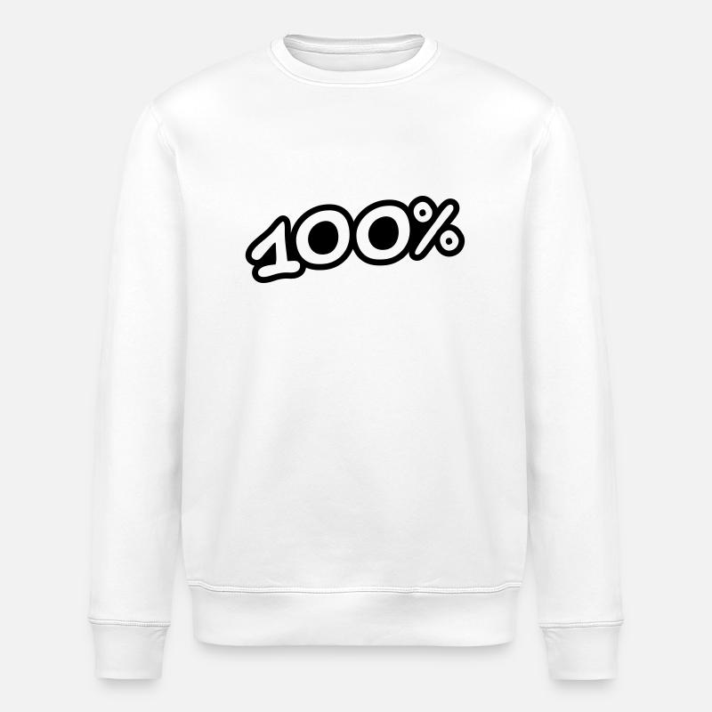 100 Procent - Stanley/Stella ROLLER Unisex Organic Sweatshirt - white