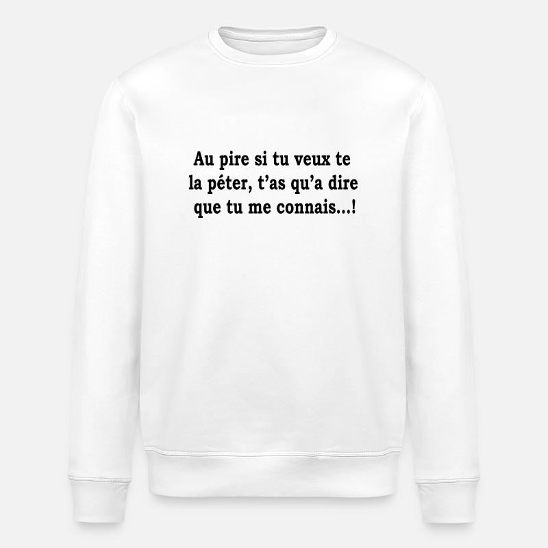humour - Stanley/Stella Unisex Bio-Sweatshirt ROLLER - Weiß