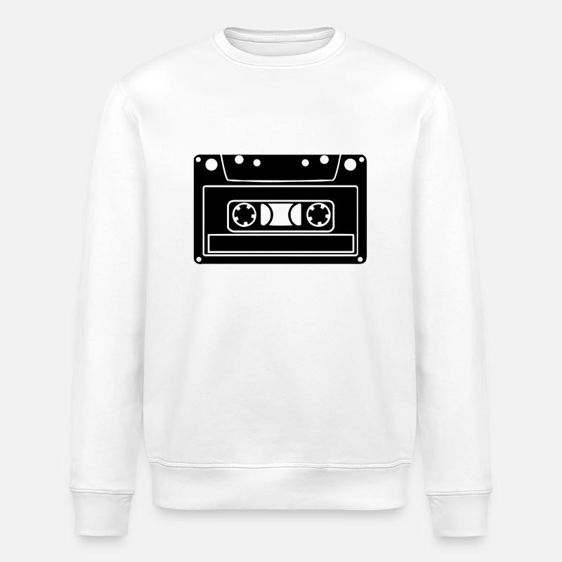 Tape Cassette - Stanley/Stella ROLLER Unisex Organic Sweatshirt - white