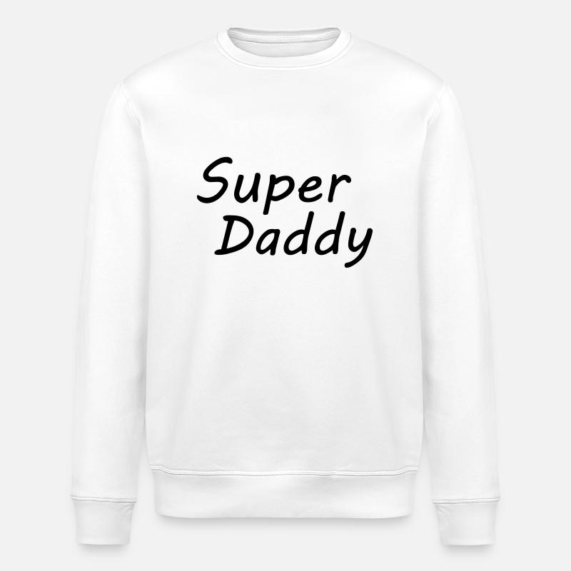 Super Daddy - Stanley/Stella Unisex Bio-Sweatshirt ROLLER - Weiß
