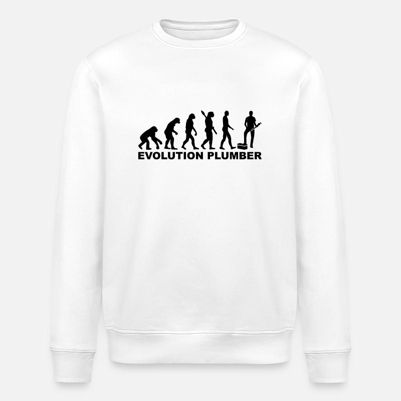 Klempner - Stanley/Stella Unisex Bio-Sweatshirt ROLLER - Weiß