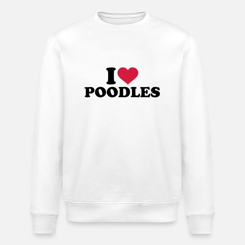 Pudel - Stanley/Stella Unisex Bio-Sweatshirt ROLLER - Weiß