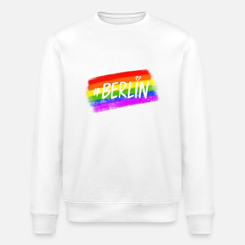 Berlin Pride - Stanley/Stella Unisex Bio-Sweatshirt ROLLER - Weiß