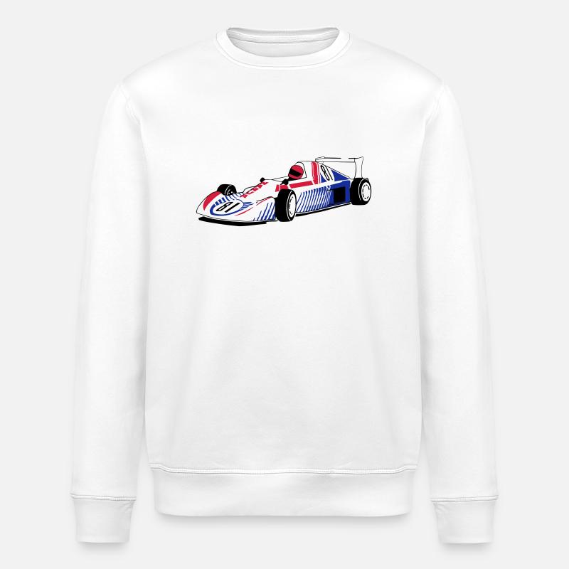 Racecar - Formela 1 - Stanley/Stella ROLLER Unisex Organic Sweatshirt - white