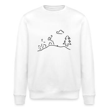 wandern oder walking - Stanley/Stella Unisex Bio-Sweatshirt ROLLER - Weiß - Vorne - Nik (191cm)
