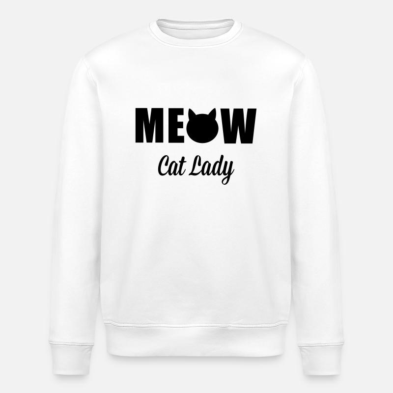 Cats - Stanley/Stella ROLLER Unisex Organic Sweatshirt - white