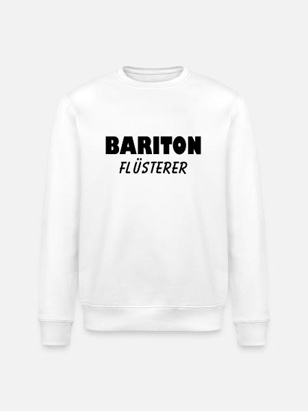 bariton flüsterer - Stanley/Stella Unisex Bio-Sweatshirt ROLLER - Weiß