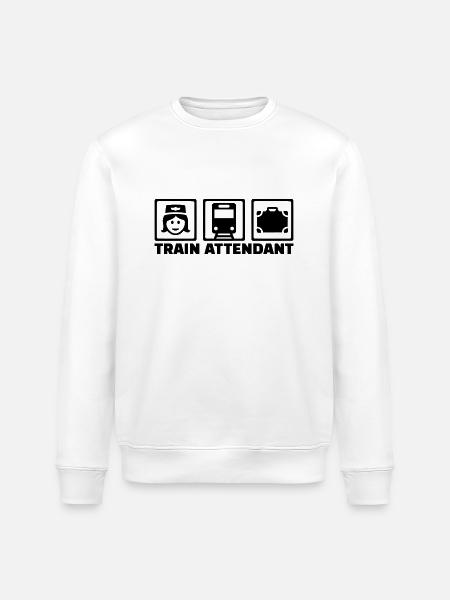 Zugbegleiter - Stanley/Stella Unisex Bio-Sweatshirt ROLLER - Weiß