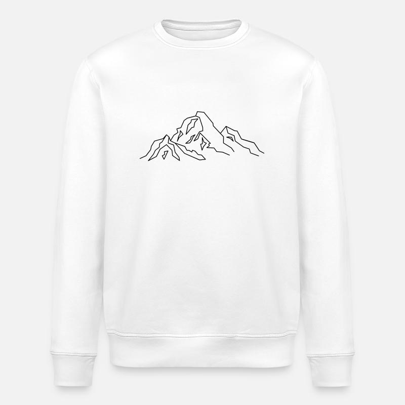 Mountain Icon - Sweat bio ROLLER Stanley/Stella Unisexe - blanc