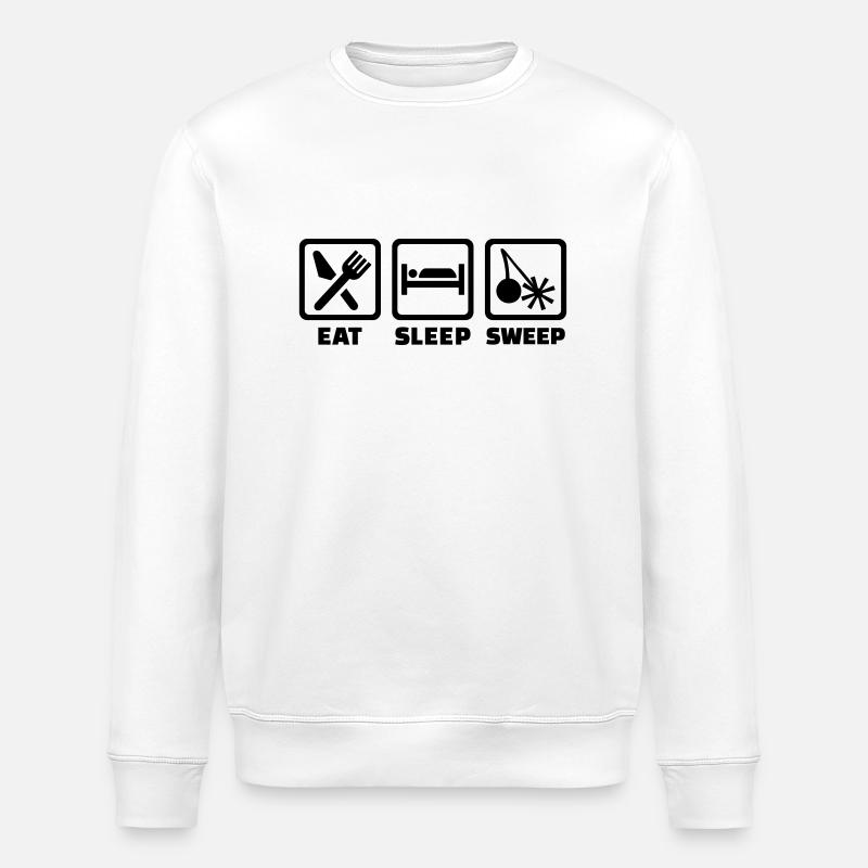 Ramoneur - Sweat bio ROLLER Stanley/Stella Unisexe - blanc